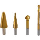 BGS Multi-Bohrer-Satz | HSS-G | titan-nitriert | 4-tlg.