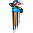 Winkelschlüssel-Satz | Multicolour | Innensechskant 1,5 - 10 mm | 9-tlg.