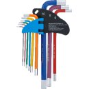 Winkelschlüssel-Satz | Multicolour | Innensechskant 1,5 - 10 mm | 9-tlg.