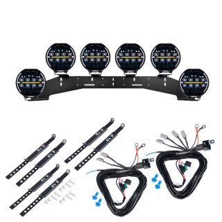 Zusatzscheinwerfer Purelux Heat 7200 – rund / 18 cm / 135 W / Ref. 25, 6 Stück – Komplettset (WRC)