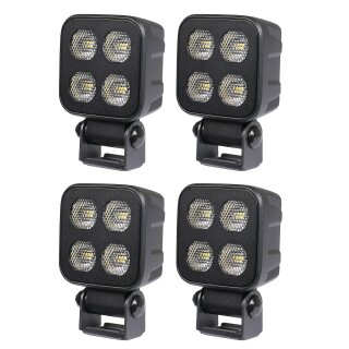 Arbeitsleuchte Purelux Black Raven 20 – 7 cm / 40 W / breit, 4 Stück