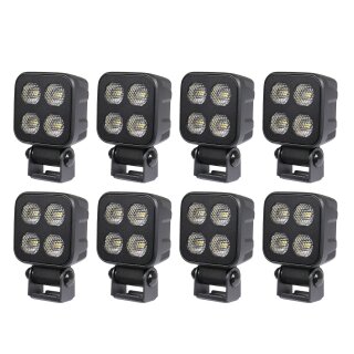 Arbeitsleuchte Purelux Black Raven 20 – 7 cm / 40 W / breit, 8 Stück