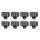 Arbeitsleuchte Purelux Black Raven 32 – 12 cm / 60 W / breit, 8 Stück