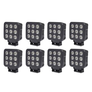 Arbeitsleuchte Purelux Black Raven 50  11 cm / 90 W / breit, 8 Stück