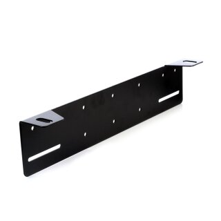 Universeller Zusatzscheinwerferhalter für EU-Kennzeichen, Pureux, für 2 Rundscheinwerfer / 1 LED Lightbar