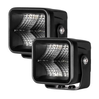 Arbeitsleuchte Purelux Terrain Black Square Flood – 7 cm / 20 W / breit, 2 Stück