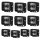 Arbeitsleuchte Purelux Terrain Black Square Flood – 7 cm / 20 W / breit, 10 Stück