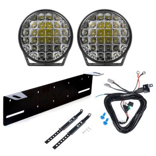 Purelux 9110 Zusatzleuchten Rund 175W – 23cm – Offroad – Komplettset (Paar)