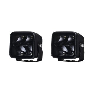 Arbeitsleuchte Purelux Black Square 40 Spot – 8 cm / 40 W / Spot, 2 Stück