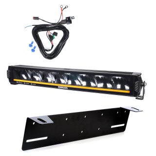 Additional light Purelux Road Curve C550 - Curved / 55 cm / 120W / Ref. 40, 1 pc - Complete set with license plate holder