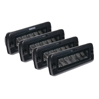 Arbeitsleuchte Purelux Black Flush-Mount Slim – 20 cm / 30 W / Flutlicht, 4 Stück