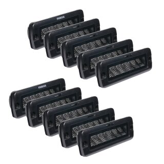 Arbeitsleuchte Purelux Black Flush-Mount Slim – 20 cm / 30 W / Flutlicht, 10 Stück