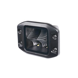 Arbeitsleuchte Pureux Black, bündig montierbar, quadratisch – 12 cm / 40 W / Flutlicht