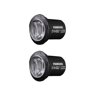 Warnleuchte Purelux Strobe Round – 12/24 V / 8 W / 36 mm, 2 Stück